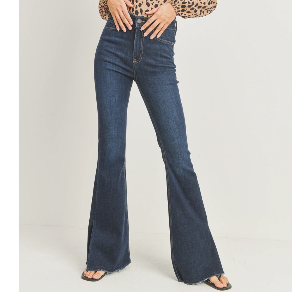 Just Black High Rise Bell Bottom Jeans
